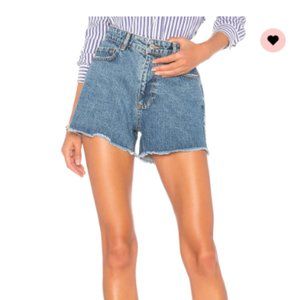 Anine Bing Denim Cut Out Short Small